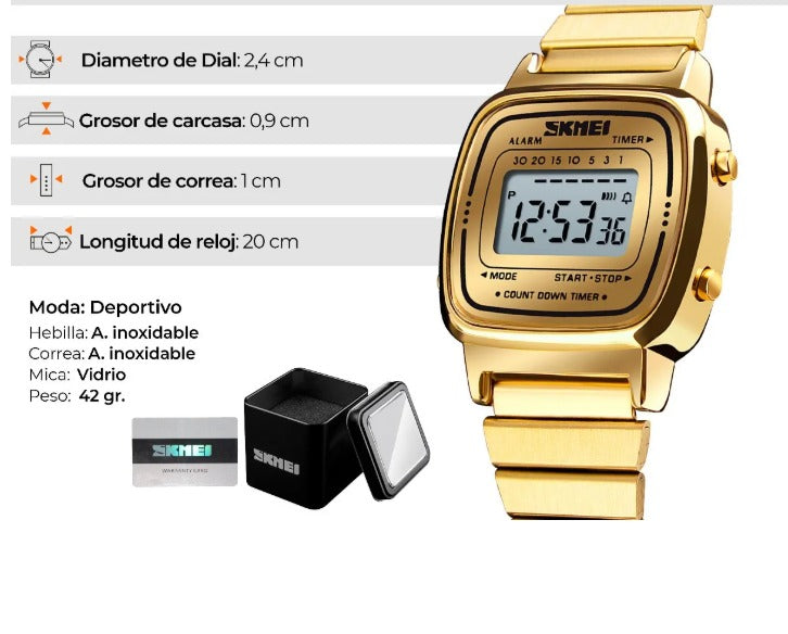 RELOJ DIGITAL PARA MUJERES